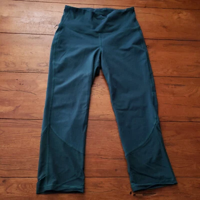 Old Navy Active Womens No Size Leggings 18" Yoga Pants Workout Elevate Green - Image 1 of 4