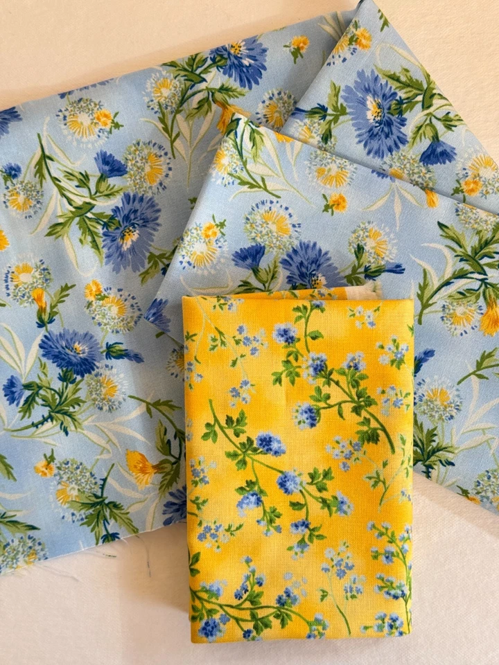 Moda Stoffpaket Patchworkstoff Summer Breeze Blumen Kornblumen Baumwollstoff - Bild 1 von 4