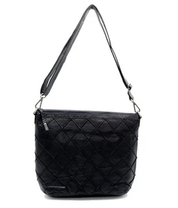 TASCHENDIEB WIEN Schultertasche Umhängetasche Hobo FS190135A Leder Schwarz NEU - Bild 1 von 4