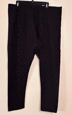 Soft Surroundings Ankle Pants Sz 1X Pull On Leggings Animal Print Elastic Waist - Image 1 of 4
