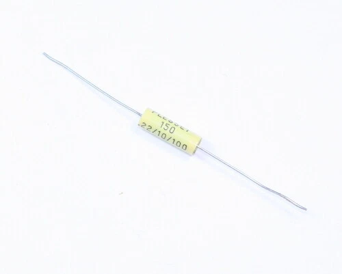 40x .22uf 100V DC Axial Film Metallized Polyester Capacitor Volts .22mfd 100VDC - Image 1 of 1
