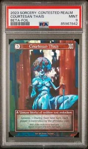 PSA 9 - Courtesian Thaïs (Unique Foil) Beta - Sorcery - Bild 1 von 5