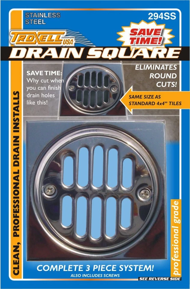 Marcos de drenaje de ducha Troxell - Kit de 3 piezas - 4 1/4" Foto 1 de 1