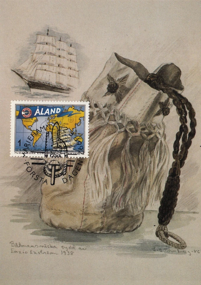Maxi tarjeta Cap Horn Congreso velero isla Aland Finlandia como nueva 1992 Foto 1 de 1