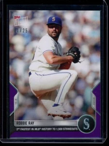 2022 Topps Now #1001 Robbie Ray Purple Parallel Card #d 1/25 - Picture 1 of 2