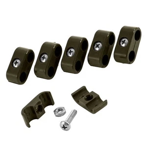 T Clamp Hose Support Double T Clip - 15/16 Inch Double - Pack Of 2 - Black - Afbeelding 1 van 1