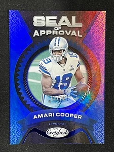 2021 Panini Certified - Seal of Approval #SA-2 Amari Cooper /75 - Picture 1 of 2