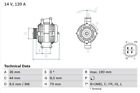Bosch Alternator For Honda Accord Cdti N22a1 2.2 Litre (01/2004-01/2008) Genuine