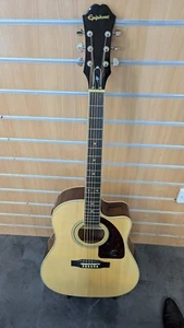 (Pa2) Ephiphone AJ-220SCE/N Full Size Electro-Acoustic Guitar - Picture 1 of 8