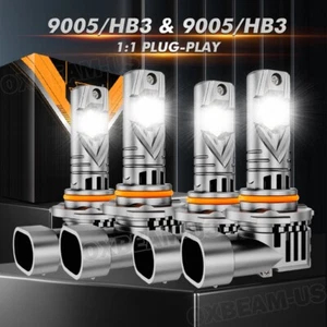 AUXBEAM 9005 HB3 LED Headlight High Low Beam Combo Bulbs for Toyota RAV4 2013-15 - Picture 1 of 12