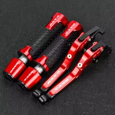For SUZUKI GSXR600/750 GSXR 1000 Brake Clutch Levers Handlebar Handle Grips Ends - Image 1 of 4