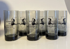 Vintage Illinois Trial Lawyers Association Highball Glasses Set of 6 - Picture 1 of 6