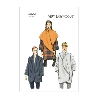 Vogue Schnittmuster V8930 - weite Jacke - Mantel - Oversize - Bild 1 von 4