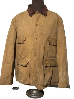 Chaqueta de caza de pato de lona vintage icónica de los años 1920~30 para hombre usada era Al Capone. Foto 1 de 4