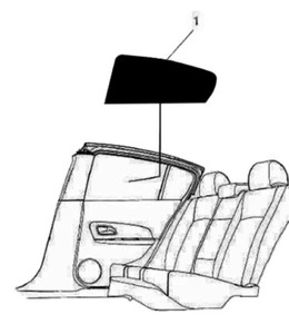 Genuine Holden Rear Door Privacy Sunshade for WM WN Statesman Caprice Pair - Imagen 1 de 4