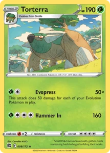 4x Torterra 008/172 - Brilliant Stars - Pokemon TCG - Non Holo NM - Picture 1 of 1