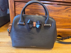 ted baker grey bolsa with bow