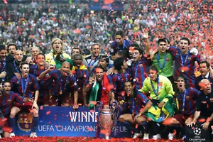 2005-06 Champions League Winners Soccer Wall Art Home Barcelona - POSTER 20"x30" - Picture 1 of 3