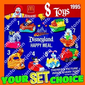 JUEGO DE 8 VISOR DE AVENTURAS DISNEYLAND 1995 extensión Disney Ride TU ELECCIÓN - Imagen 1 de 6