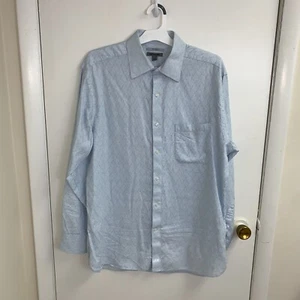 Johnston & Murphy Herren Large Hemd Tailored Fit Baumwolle vorne mit weißen Designs - Bild 1 von 5