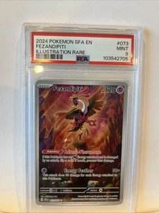 2024 POKEMON SFA EN-SHROUDED FABLE ILLUSTRATION RARE #073 FEZANDIPITI PSA 9 - Picture 1 of 5