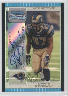 2005 Bowman Chrome Silver Refractor /10 Dante Ridgeway #228 Rookie Auto RC - Image 1 of 2
