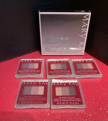 5-MARY KAY EYE INTRIGUE COLOR QUAD~056226~EYE SHADOW + Compact~DISCONTINUED~NIB! - Image 1 of 4