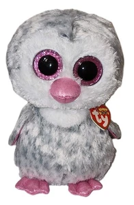 Ty Large Plush Beanie Boos - OLIVE the Penguin Claires Exclusive Medium 9" NMWMT - Picture 1 of 8