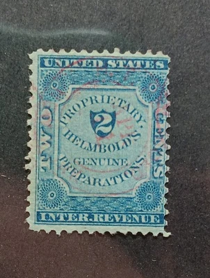 U.S.A MATCH AND MEDICINE STAMPS SCOTT RS106a - Image 1 of 2