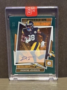 2022 Panini Rookies & Stars Diontae Johnson Signatures Green Auto 2/2 Card #82 - Picture 1 of 2