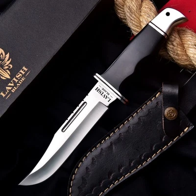 Premium Stainless Hunting Bowie Knife – Phenolic Handle, Sheath & Luxury Gift Bo - Image 1 of 4