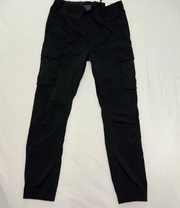 NWT H&M Black Slim Fit Cargo Joggers Size Medium - Picture 1 of 5