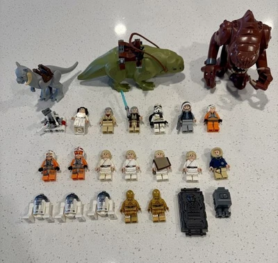 LEGO Star Wars Minifigure Lot of 24 Star Wars Figures Rancor/Dewback/TaunTaun - Image 1 of 4