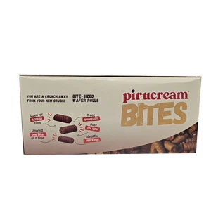 Pirucream Bites Double Chocolate 1.90 Oz Pack of 12 Wafer Cookies - Picture 1 of 5