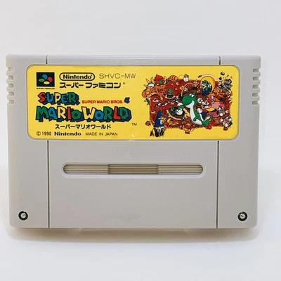 Nintendo Super Famicom SUPER MARIO WORLD Japan Import Game F/S Tested Good SNES - Image 1 of 4
