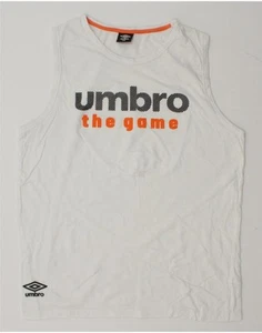 UMBRO Mens Graphic Vest Top 2XL White Cotton DN34 - Picture 1 of 3