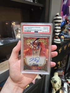 2024 Bowman Sterling Mike Trout Auto /15 Extravanganza Rose Gold PSA 10 - Picture 1 of 3