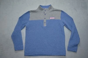 Vineyard Vines The Shep Shirt Boys Navy/Gray 1/4 Zip Pullover Youth XL (18) - Picture 1 of 10