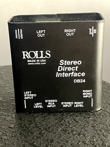 Rolls DB24 Two Channel Stereo Passive Direct Interface Box - Picture 1 of 3