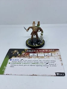 Horrorclix - Rookie FREDDIE VON BLUDD #043 - Freakshow Set - Picture 1 of 1