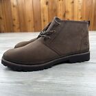 Ugg Neuland Boots Mens 13 Brown Suede Leather Chukka Lace Up Sherpa Lined NWOB