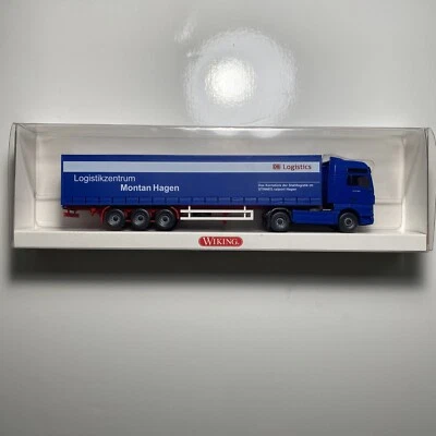 Wiking HO 1/87 MAN TGX  Curtain Semi-Trailer "DB Logistics" 0537 0546 - Image 1 of 4
