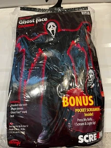 Scream 4 Ghost Face Costume With BONUS Pocket Screamer NEW Old Stock Fun World - Picture 1 of 5