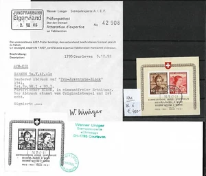 SUIZA @ 1941 BL.6 € 450,00 Certificado - Bonito Preciado @Swit.83 - Imagen 1 de 1