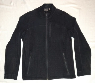 Chaqueta BIEN USADA IBEX para Hombres Negra Mezcla de Lana Cremallera Completa Talla XL (DAÑADA) Foto 1 de 4