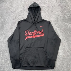 Sudadera con Capucha Stanford Cardinal Para Hombres Grande Negra Fútbol Nike Calce Térmico Pullover NCAA - Imagen 1 de 8