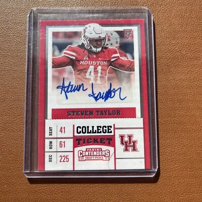 Steven Taylor Rookie Autograph 2017 Panini Contenders Draft Picks -#249  - Image 1 of 2