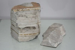 Natural Aquarium Grey Melaleuca Thin Line Rocks x 2 Freshwater Marine Tanks GM1A - Picture 1 of 3