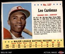 1963 Jello #127 Leo Cardenas Reds 1.5 - FAIR B63J 00 1497