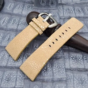 28 mm/24 mm Stachelrochenleder Uhrenband maßgeschneidert exotisches Leder minimalistisches Design - Bild 1 von 10